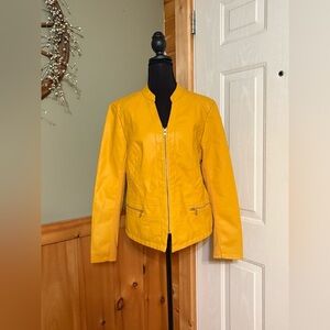 Women's Marc New York mustard color Jacket size Large NWOT